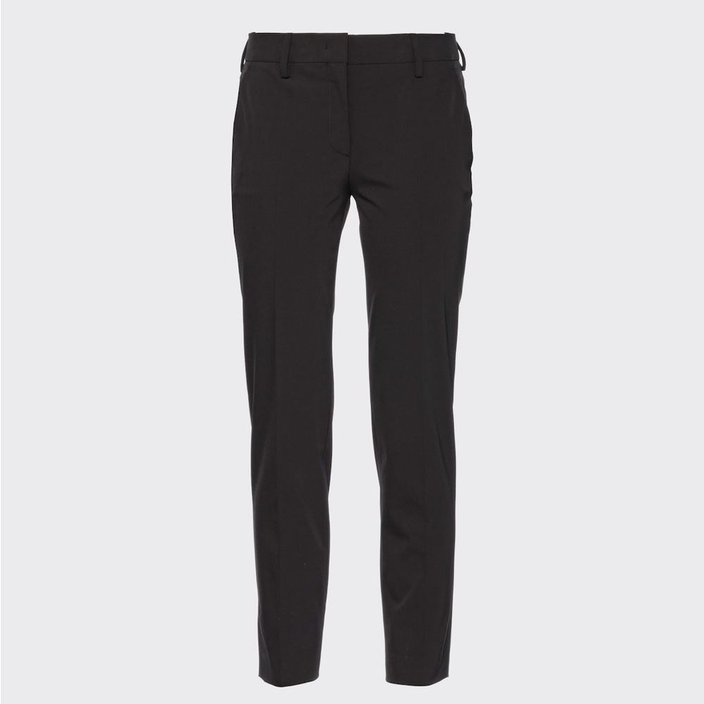 Prada Women’s Ready to wear Black Technical stretch fabric trousers Size 36